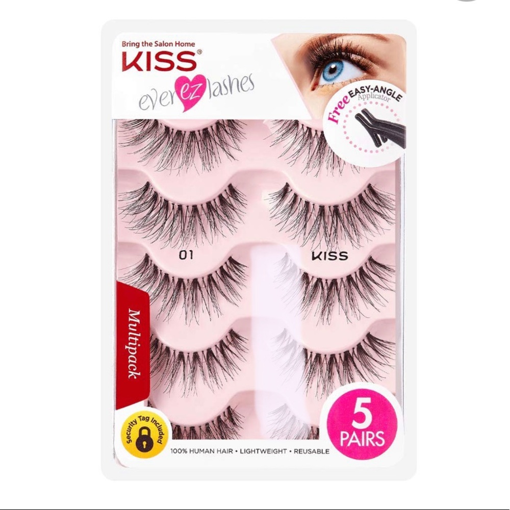 Kiss EVEREZ lashes 4+1 - multipack